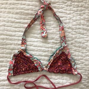 Maaji triangle bikini reversible top
